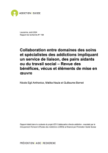 R4d. Apports des pairs-aidants (PAs) aux équipes soignantes œuvrant en milieu hospitalier (Egli Anthonioz et al. 2024)