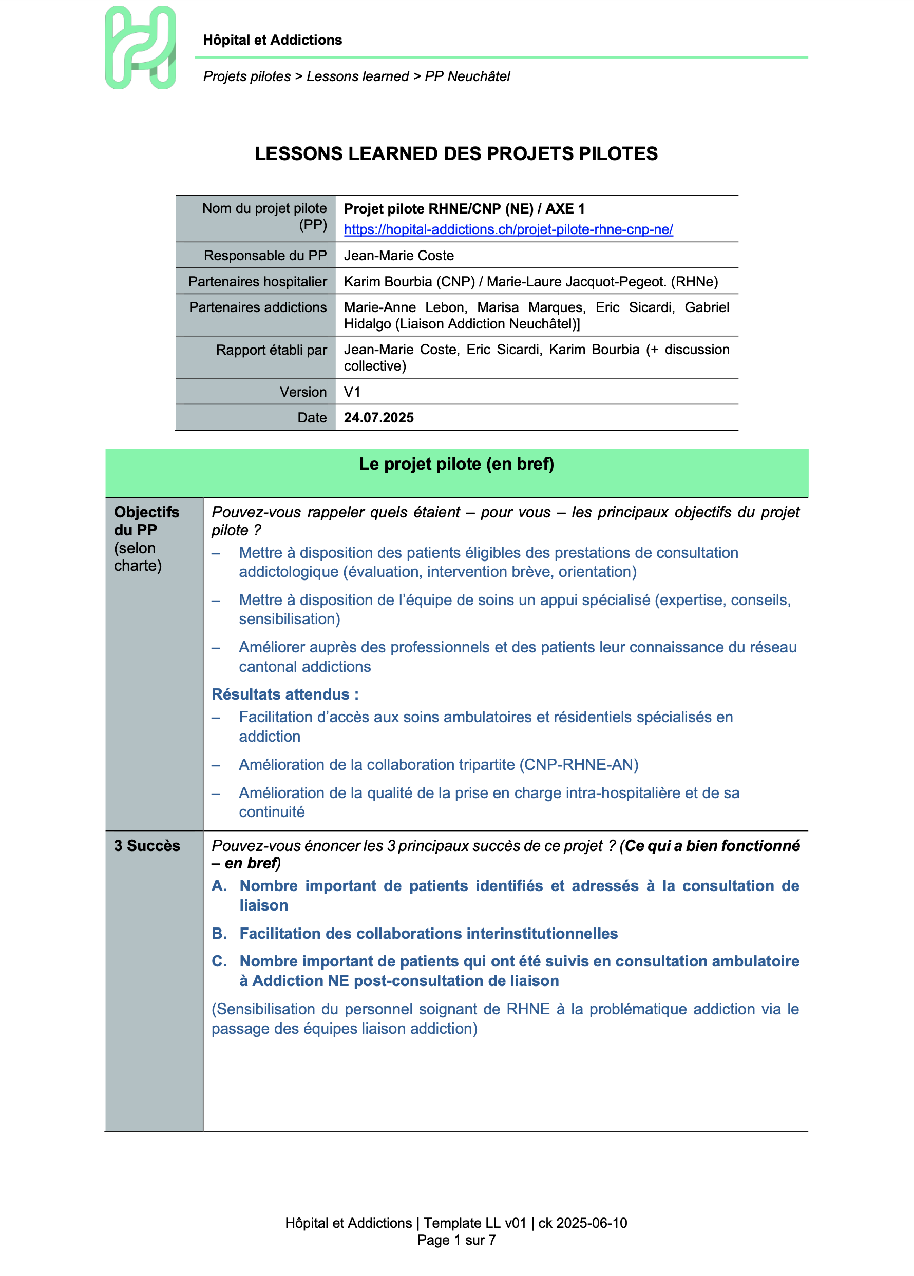 Lessons Learned PP NE Achse 2 v1.0